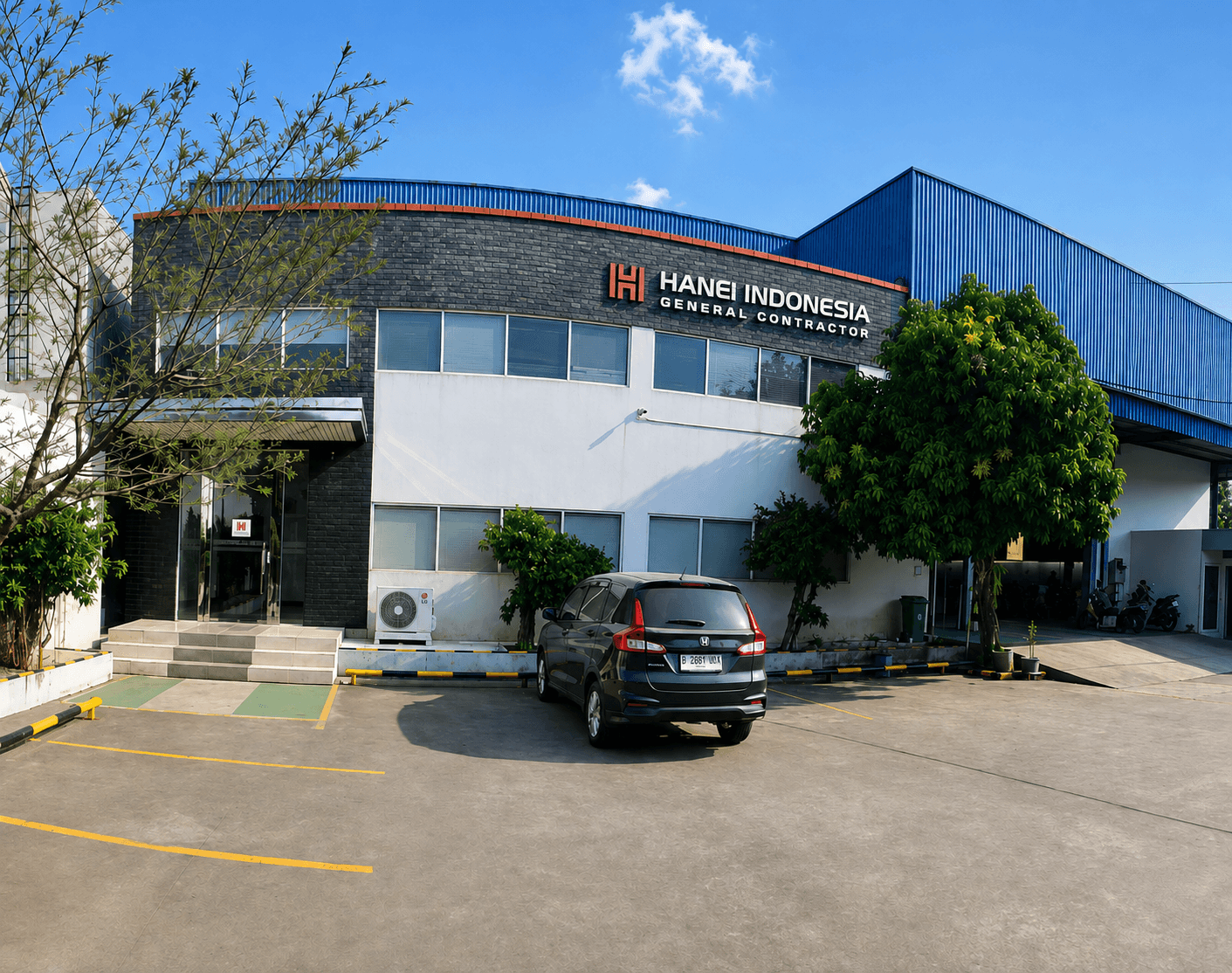 PT Hanei Indonesia head office building with modern industrial architecture