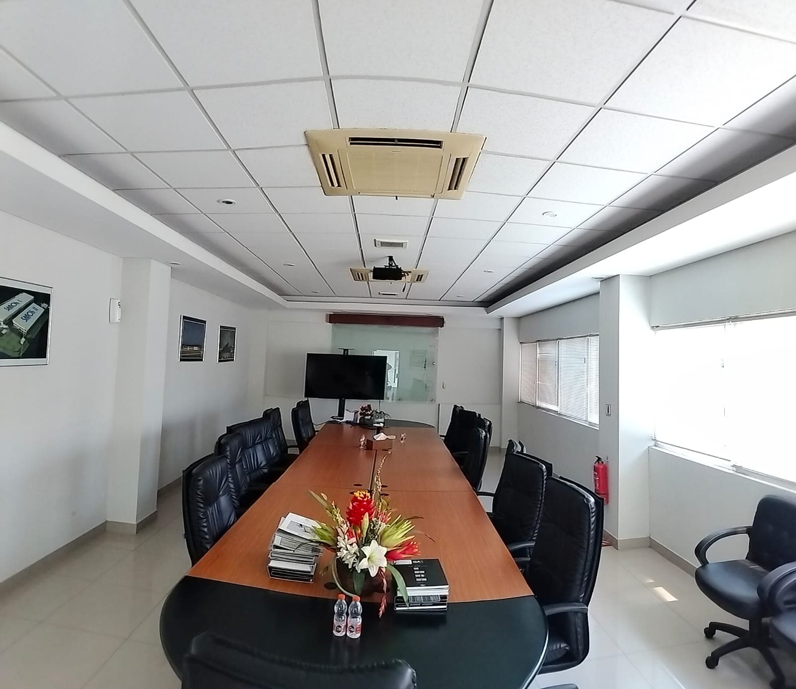 Conference room equipped for project meetings